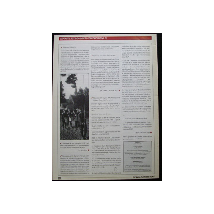 DE BELLO COLLECTIONS MAGAZINE N°86 OCTOBRE 1999