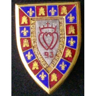 93° RI : 93° RÉGIMENT D'INFANTERIE (D 292) ÉMAIL