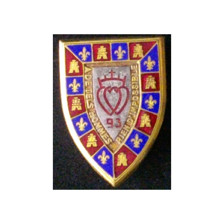 93° RI : 93° RÉGIMENT D'INFANTERIE (D 292) ÉMAIL