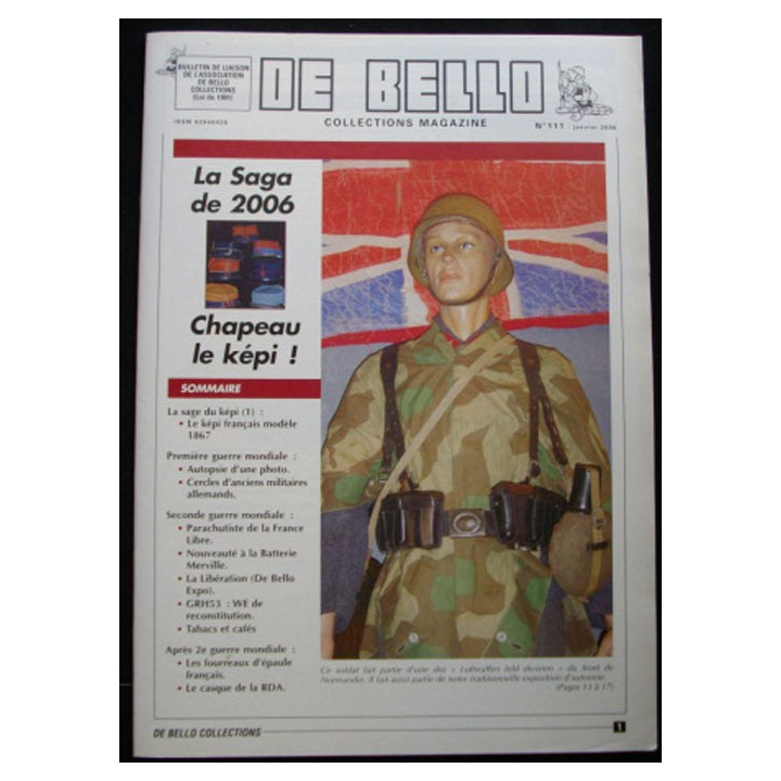 DE BELLO COLLECTIONS MAGAZINE N° 111 JANVIER 2006