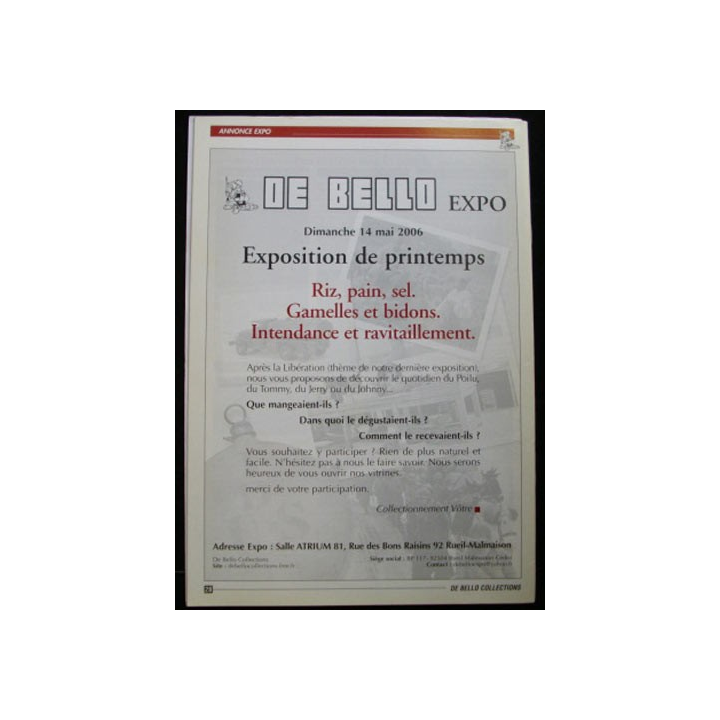 DE BELLO COLLECTIONS MAGAZINE N°112 MARS 2006