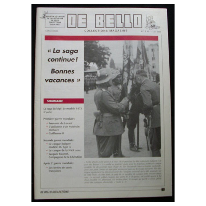 DE BELLO COLLECTIONS MAGAZINE N°113 JUIN 2006