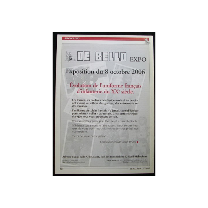 DE BELLO COLLECTIONS MAGAZINE N°113 JUIN 2006