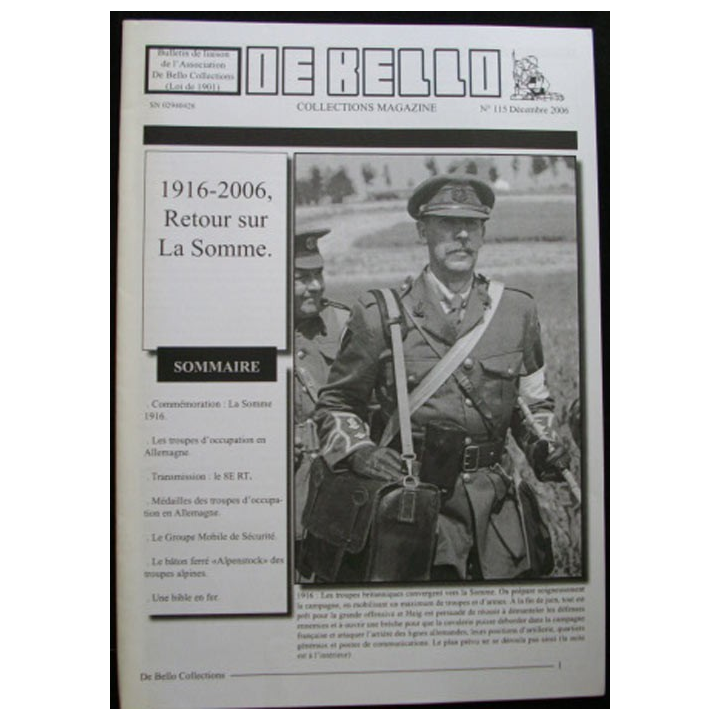 DE BELLO COLLECTIONS MAGAZINE N°115 DÉCEMBRE 2006