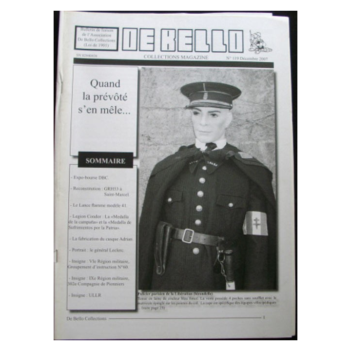 DE BELLO COLLECTIONS MAGAZINE N°119 DÉCEMBRE 2007