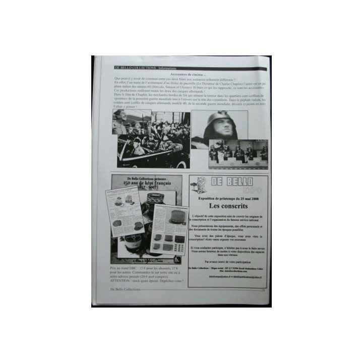 DE BELLO COLLECTIONS MAGAZINE N°119 DÉCEMBRE 2007