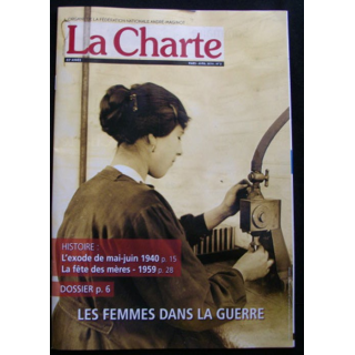 LA CHARTE N°2 mars-avril 2014 les femmes dans la guerre