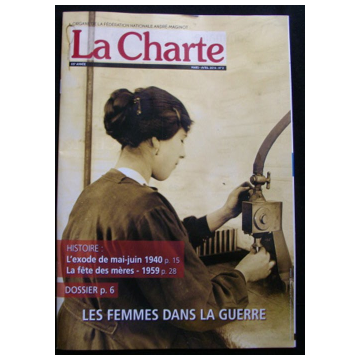 LA CHARTE N°2 mars-avril 2014 les femmes dans la guerre