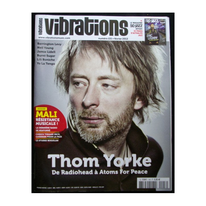 VIBRATIONS N°151 FÉVRIER 2013 : TOM YORKE