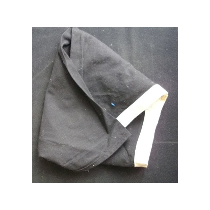 Foulard scout noir à liseret blanc