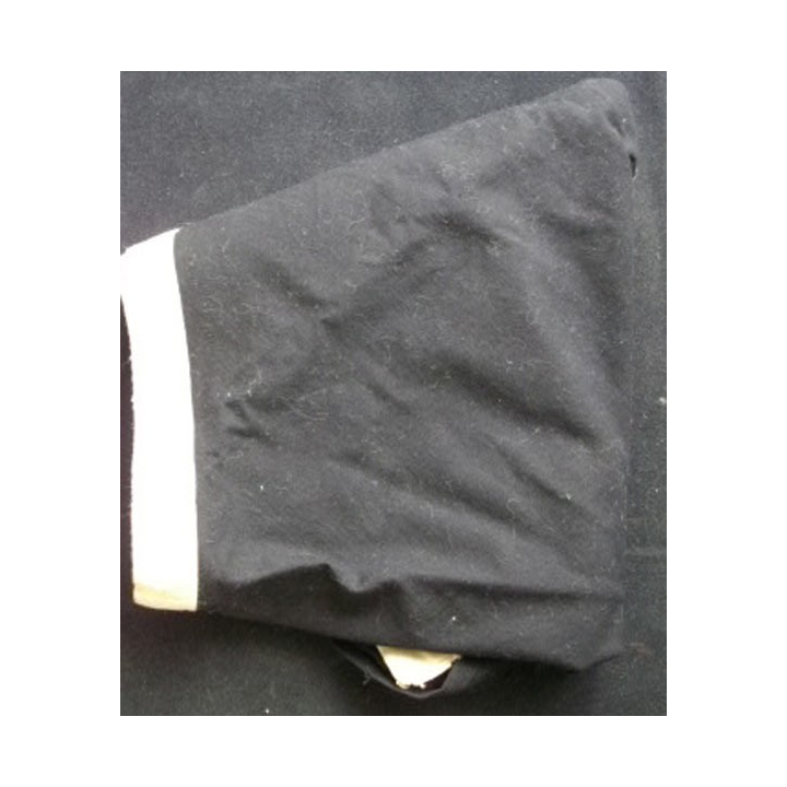 Foulard scout noir à liseret blanc