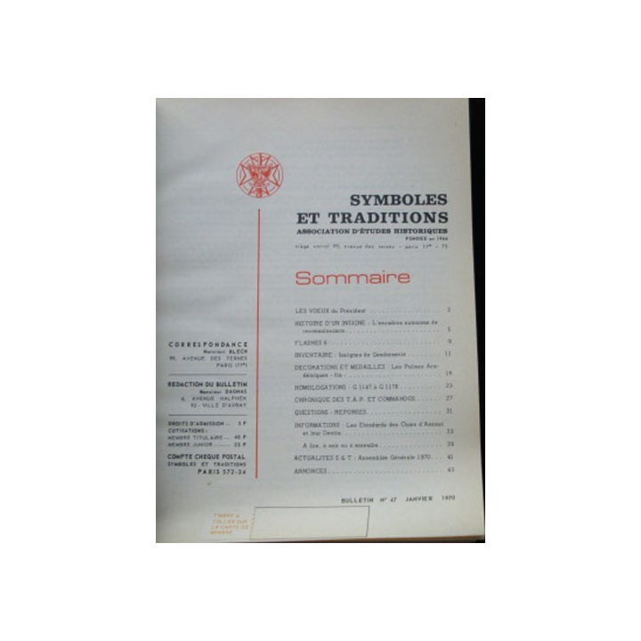 SYMBOLES & TRADITIONS : DU N°47(10-1970) AU N°52(11-1970)