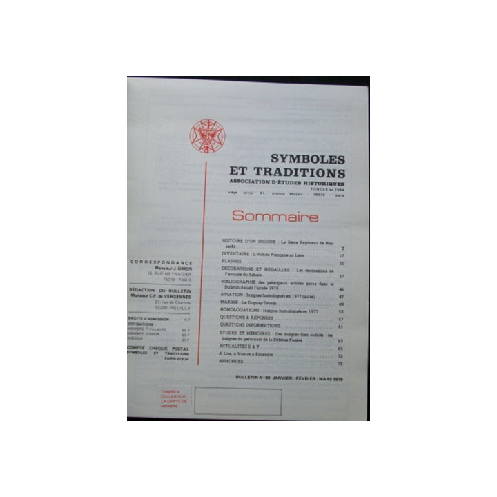 SYMBOLES & TRADITIONS : DU N°89(01-1979) AU N°92(12-1979)