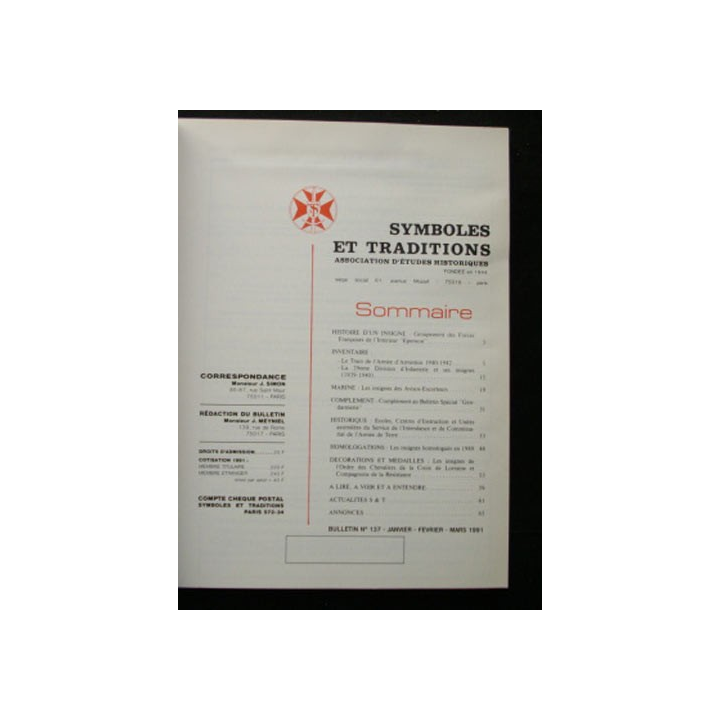 SYMBOLES & TRADITIONS : DU N°137(01-1991) AU N°140(12-1991)