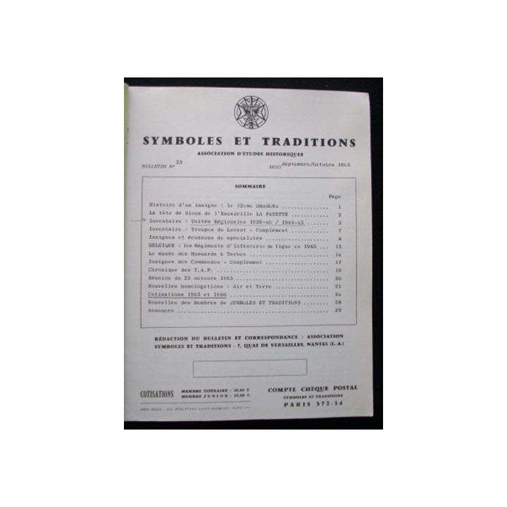 SYMBOLES & TRADITIONS : DU N°23(09-1965) AU N°26(04-1966)