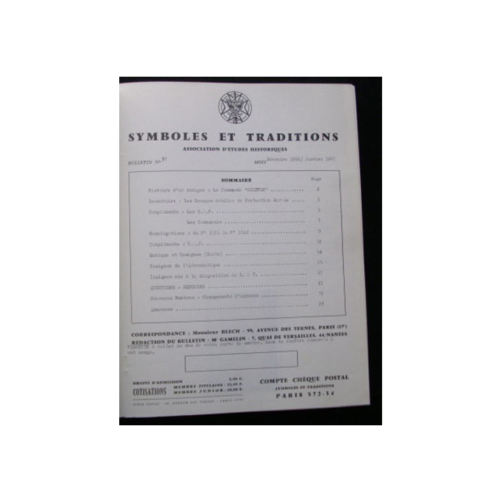 SYMBOLES & TRADITIONS : DU N°30(12-1966) AU N°33(07-1967)