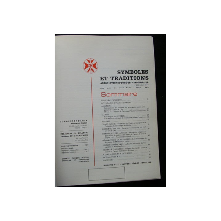 SYMBOLES & TRADITIONS : DU N°117(01-1986) AU N°120(12-1986)