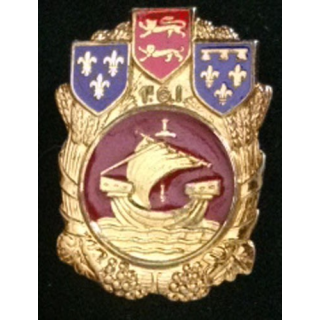1° GI: insigne du 1°groupement d'intendance de fabrication Drago H. 580