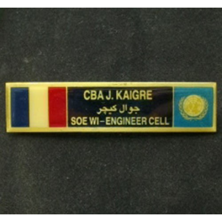 BANDE PATRONYMIQUE DU COMMANDANT J. KAIGRE AU LIBAN