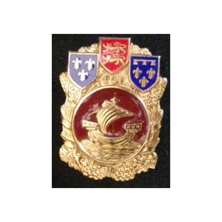 1° GI: insigne du 1°groupement d'intendance de fabrication Drago H. 580