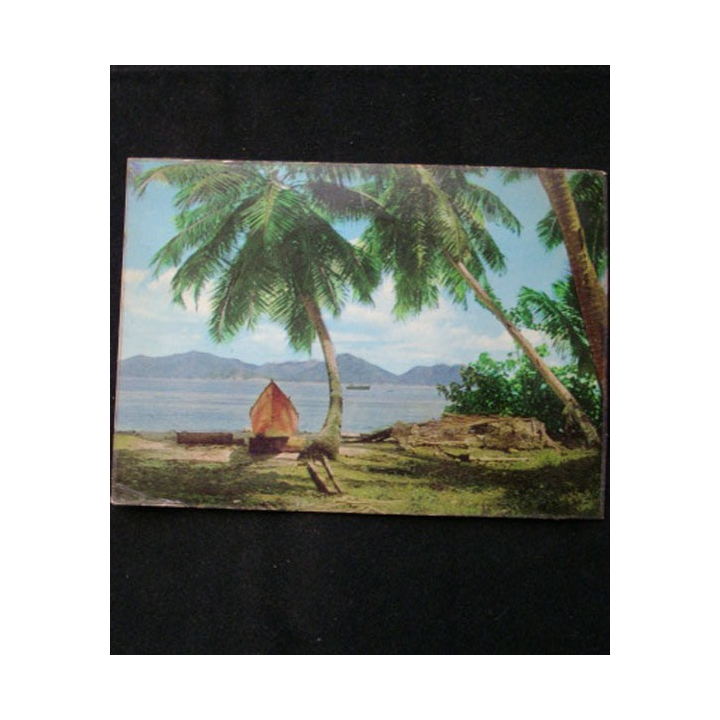 CARTE POSTALE DES SEYCHELLES PRASLIN FROM LA DIGUE