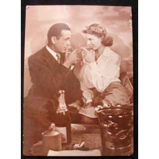 CARTE POSTALE BOGART & BERGMAN 1993