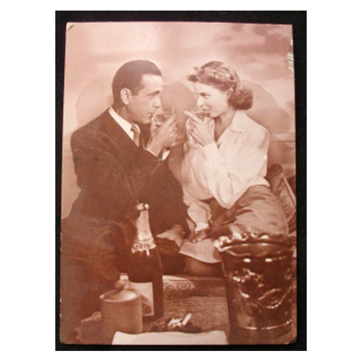 CARTE POSTALE BOGART & BERGMAN 1993