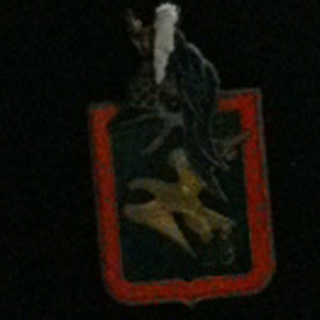 DRAGONS : insigne du 29° régiment de dragons en émail avec éclats de fabrication LR G. 1905
