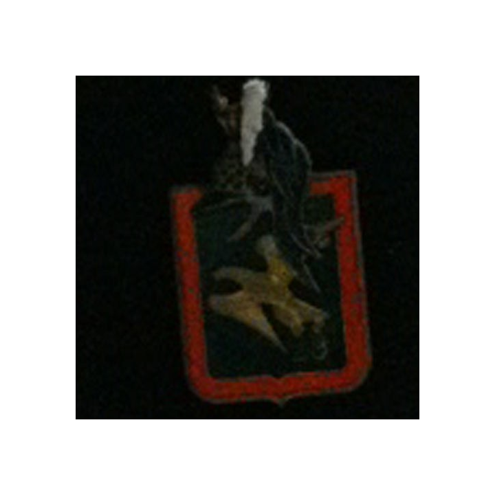 DRAGONS : insigne du 29° régiment de dragons en émail avec éclats de fabrication LR G. 1905
