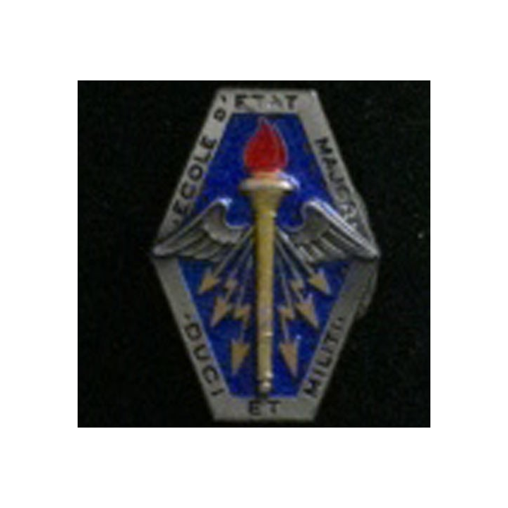 EEM : insigne de l'école d'Etat Major "Duci et Militi" fabriqué par Delsart H. 509
