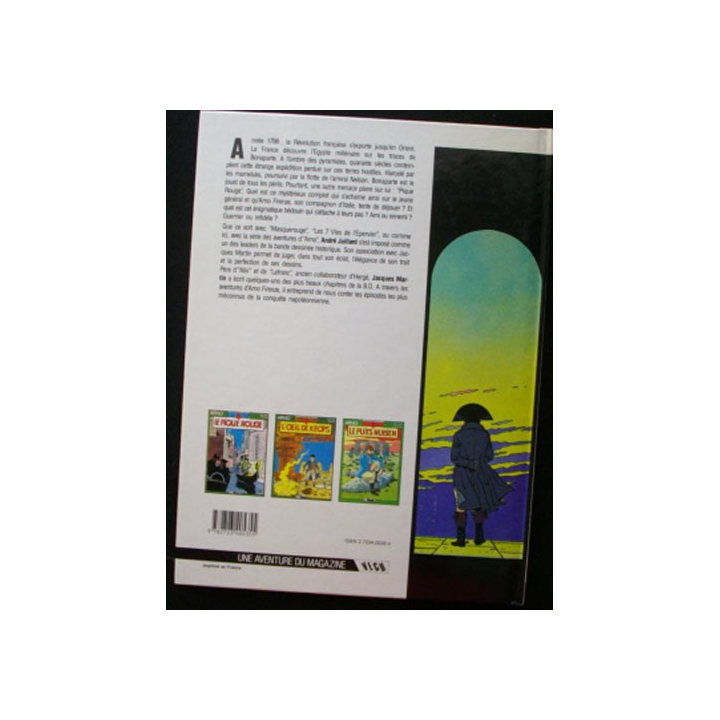 BD ARNO 2 : Bande dessinée de Arno "l'oeil de Kéops" de André Juillard et de Jacques Martin aux éditions Glénat