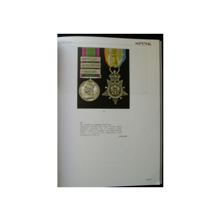CATALOGUE SPINK  : catalogue daté du juillet 2012