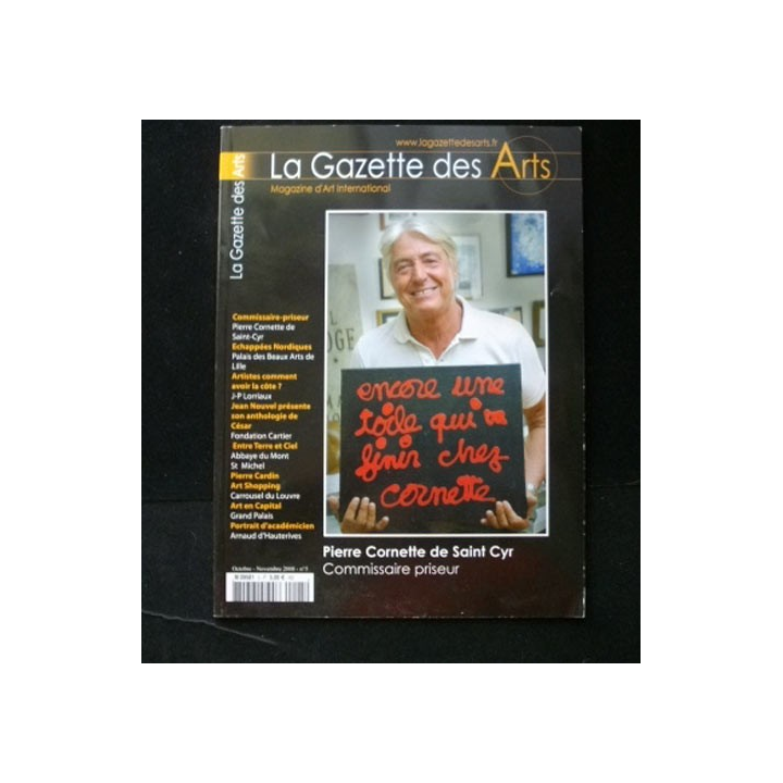 Revue de la gazette des arts de octobre - novembre 2008