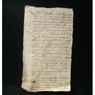 vieux manuscrit (6) de l'an sixième de la République française comprenant 1 page recto verso avec un sceau de 15 centimes