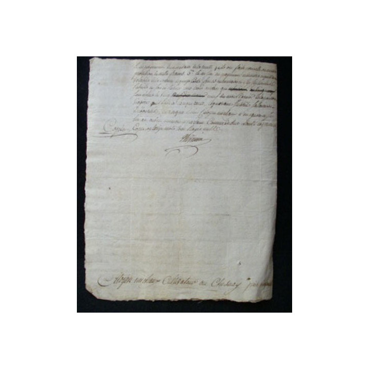 vieux manuscrit du 20 brumaire de l'an sixième de la République française comprenant 4 pages d'un extrait des registres