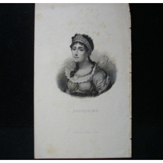 Gravure de Tony Goutière représentant Joséphine et publié par Furne à Paris