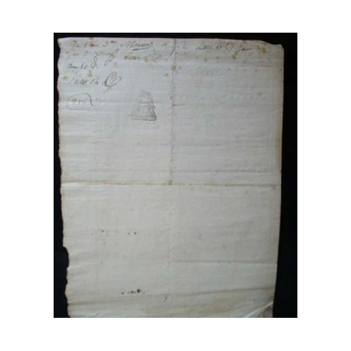 1793 Action de la caisse d'épargne bienfaisance Lafarge de 90 livres