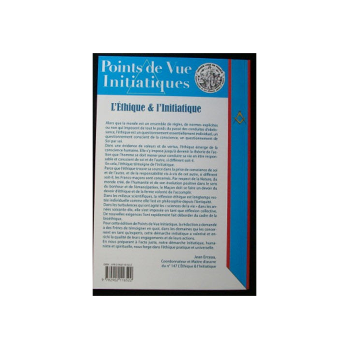 POINTS DE VUE INITIATIQUES N°147 mars 2008 : revue de la Grande Loge de France avec pour thème "L'éthique et l'initiatique"