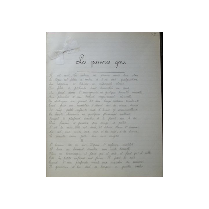 Cahiers de Souvenirs de Léa Daix 1906 - 1907 de 138 pages finement écrites à la plume