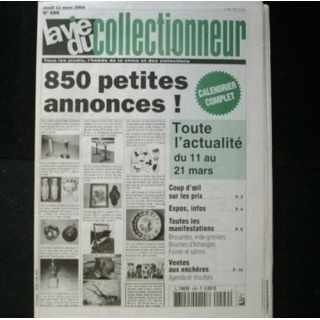 LA VIE DU COLLECTIONNEUR N° 499 mars 2004 : journal très bien documenté sur les antiquités