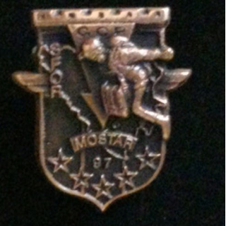 Groupe commando parachutiste GCP 17° régiment génie para Mostar 1997
