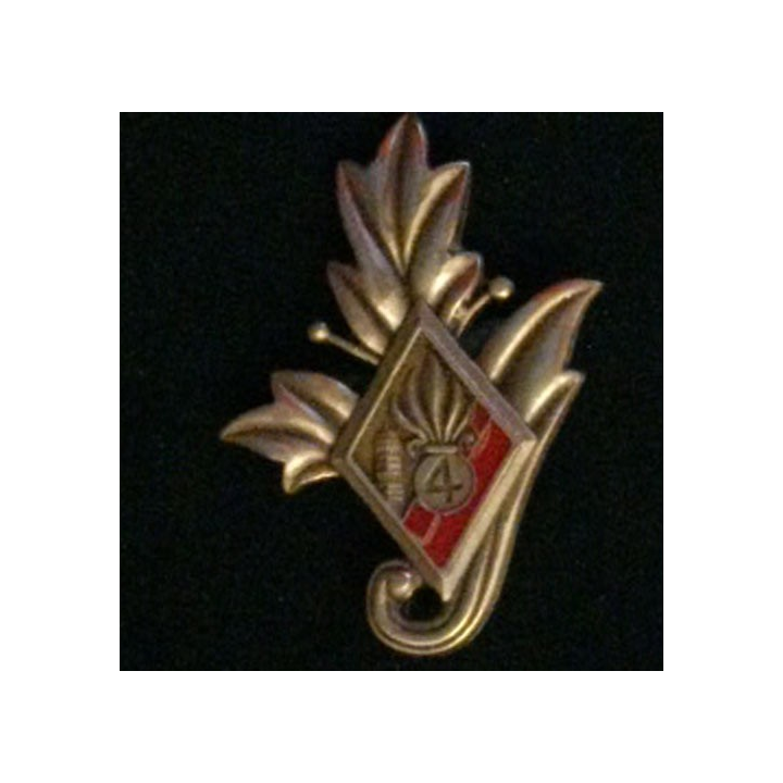 4° REI : insigne du commissariat du 4° régiment étranger d'infanterie 
