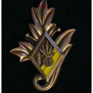 4° REI : insigne du commissariat du 4° régiment étranger d'infanterie 