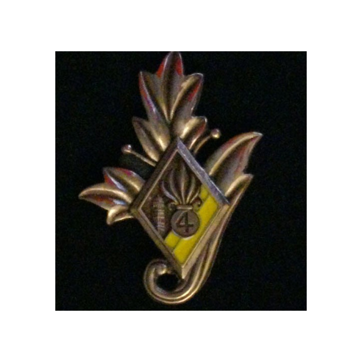 4° REI : insigne du commissariat du 4° régiment étranger d'infanterie 
