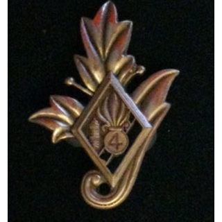 4° REI : insigne du commissariat du 4° régiment étranger d'infanterie 