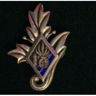 4° REI : insigne du commissariat du 4° régiment étranger d'infanterie 