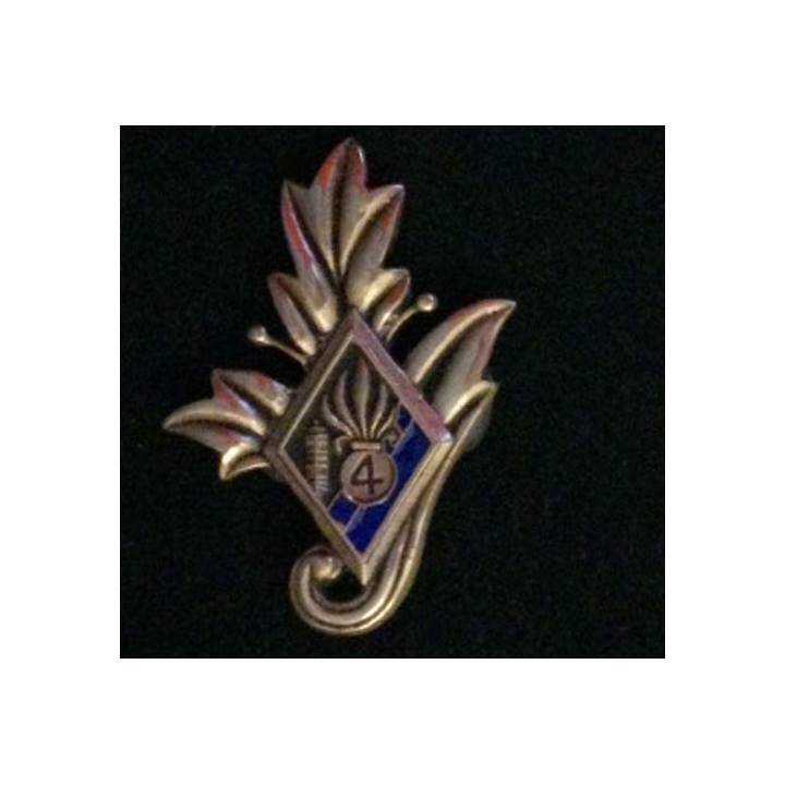 4° REI : insigne du commissariat du 4° régiment étranger d'infanterie 