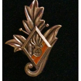 4° REI : insigne du commissariat du 4° régiment étranger d'infanterie 