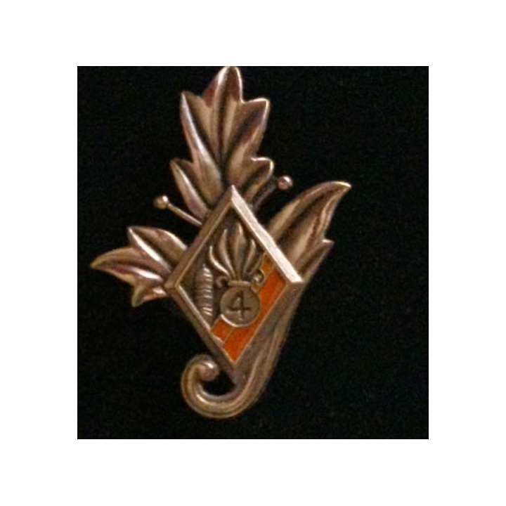 4° REI : insigne du commissariat du 4° régiment étranger d'infanterie 