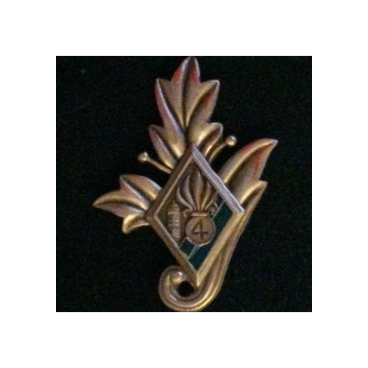 4° REI : insigne du commissariat du 4° régiment étranger d'infanterie